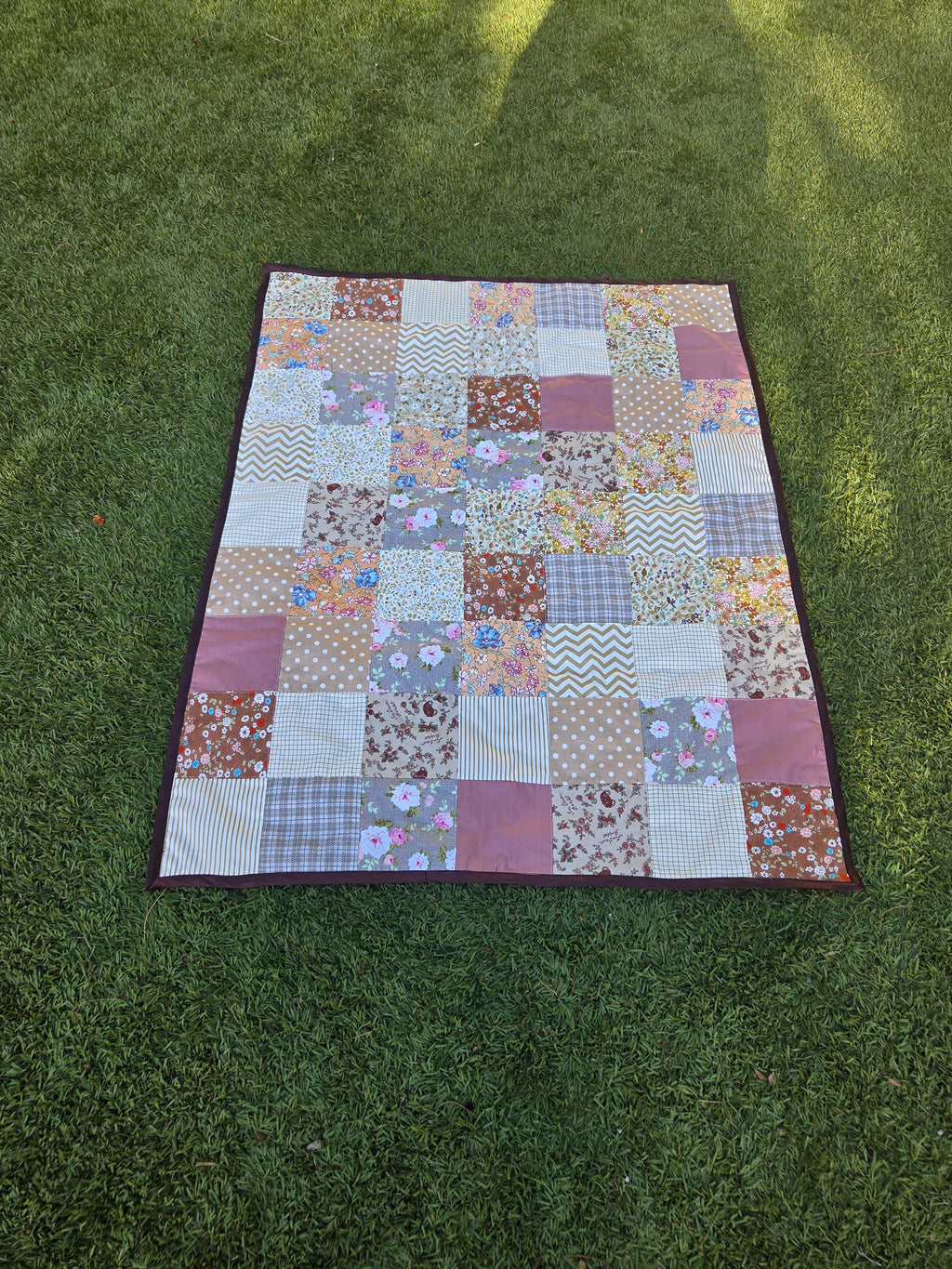 Custom handmade patch blanket