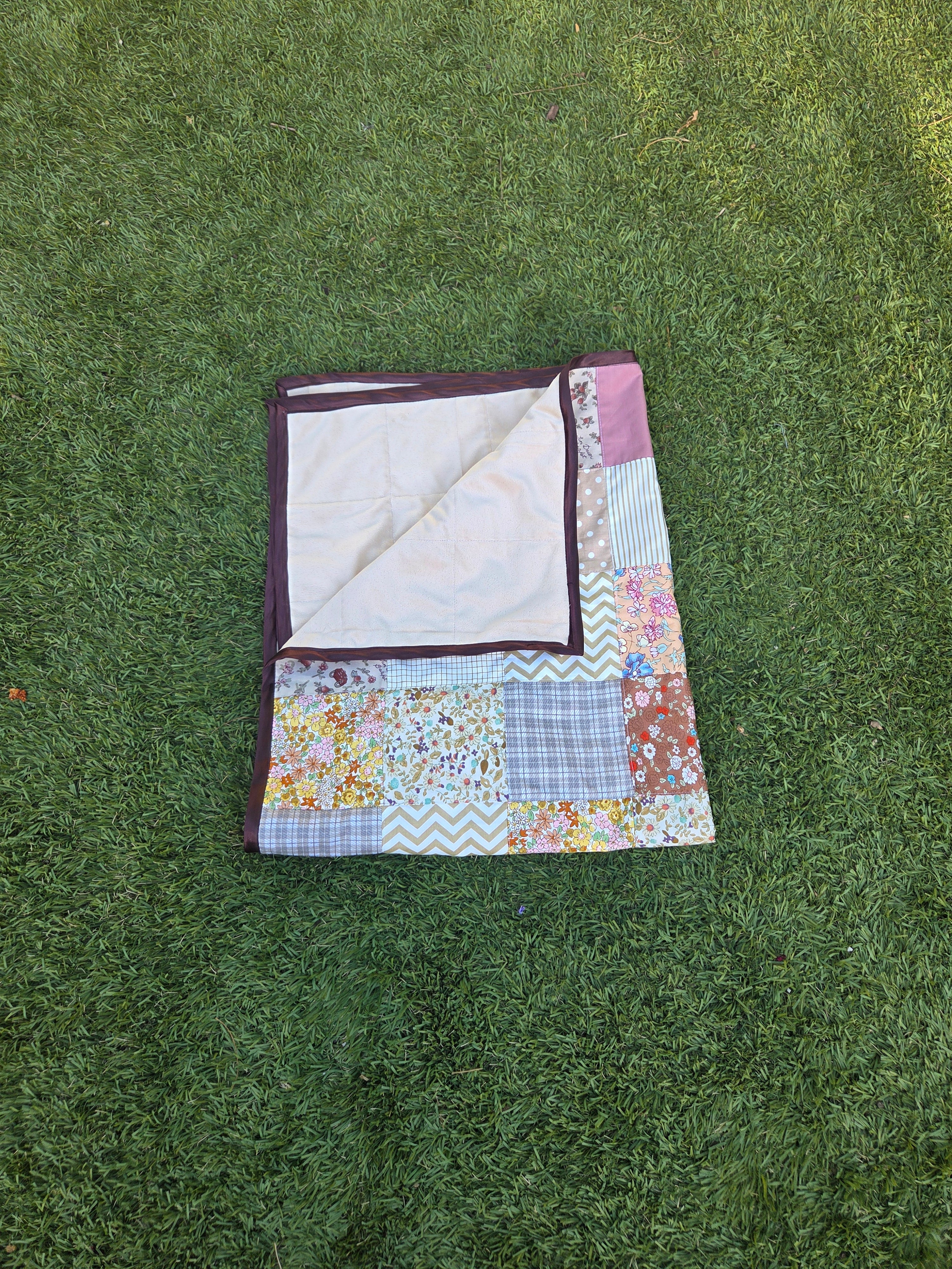 Custom handmade patch blanket