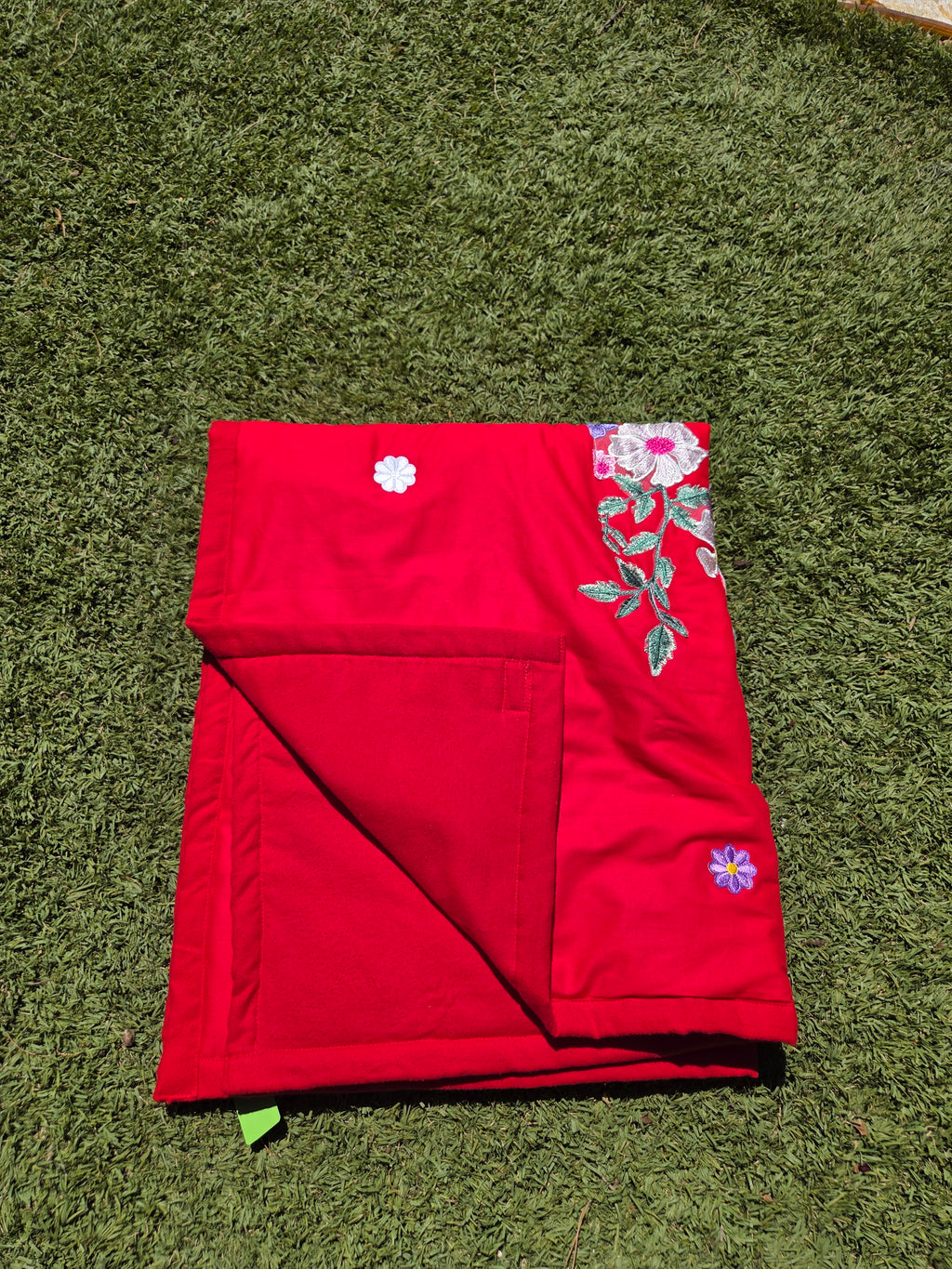 Bloom and butterfly hand made quilt-100% cotton blanket