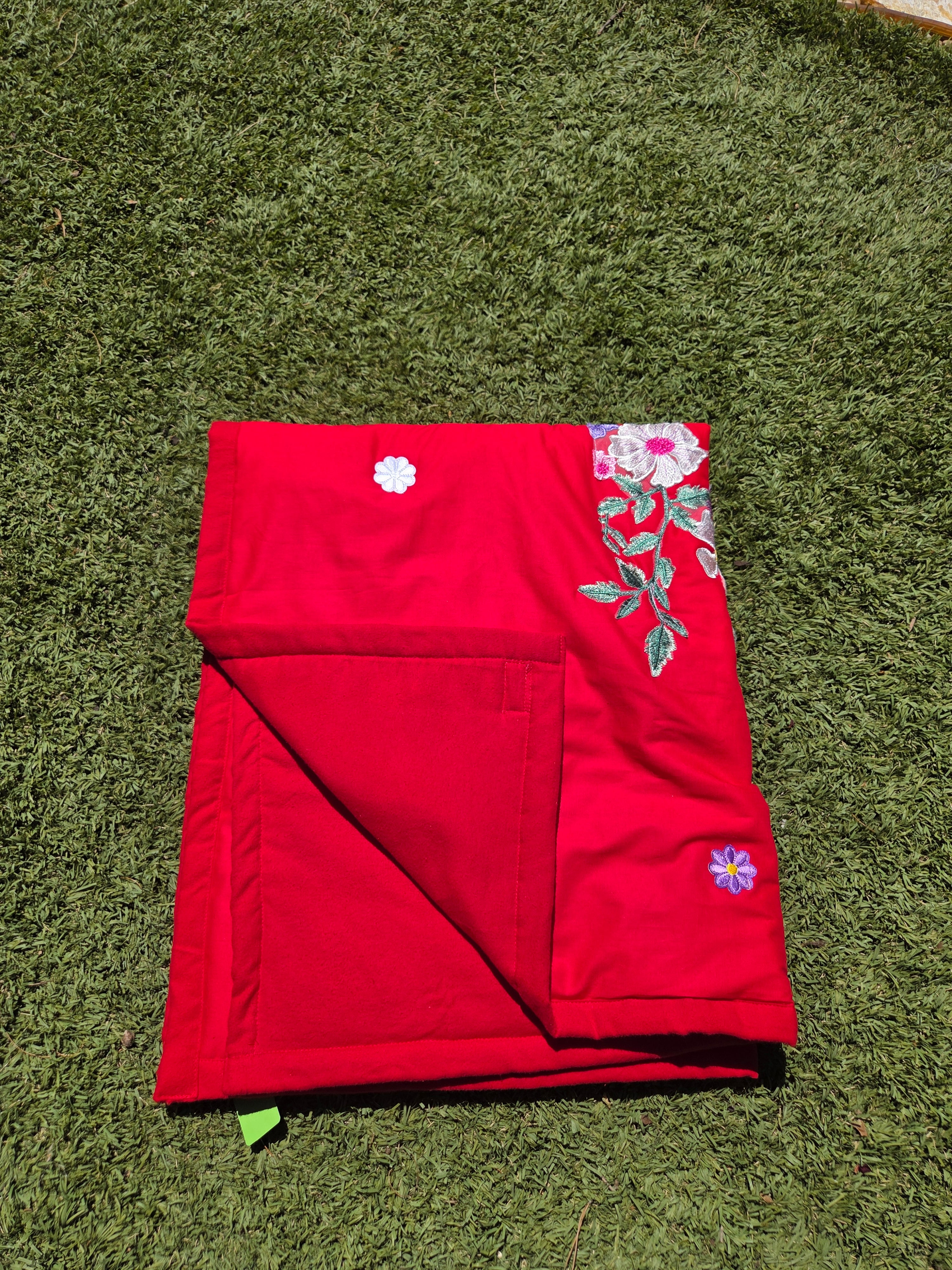 Bloom and butterfly hand made quilt-100% cotton blanket