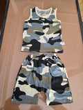 Toddler boys camouflage tank top & short set