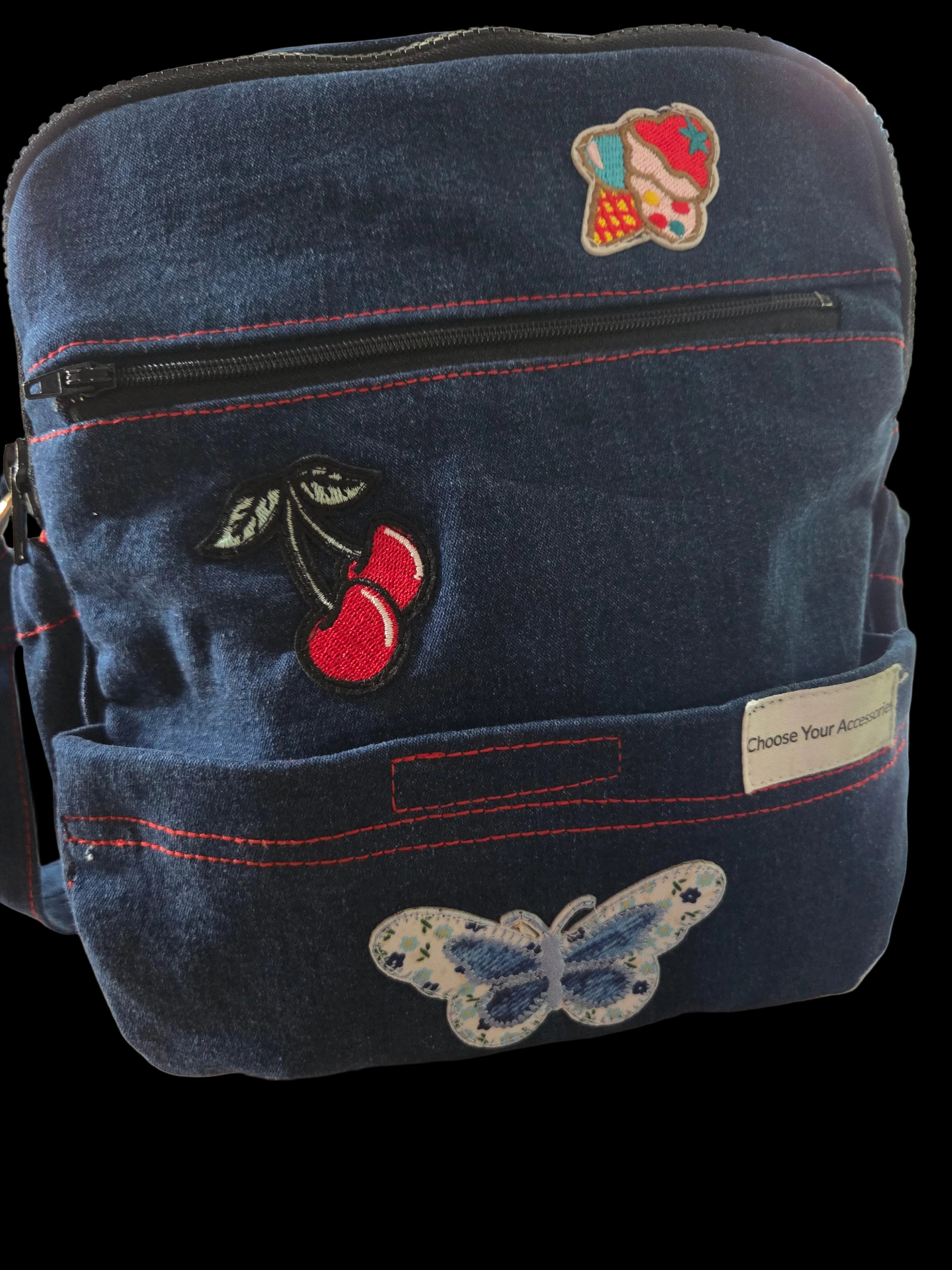 Handmade denim (jeans) crossbody bag