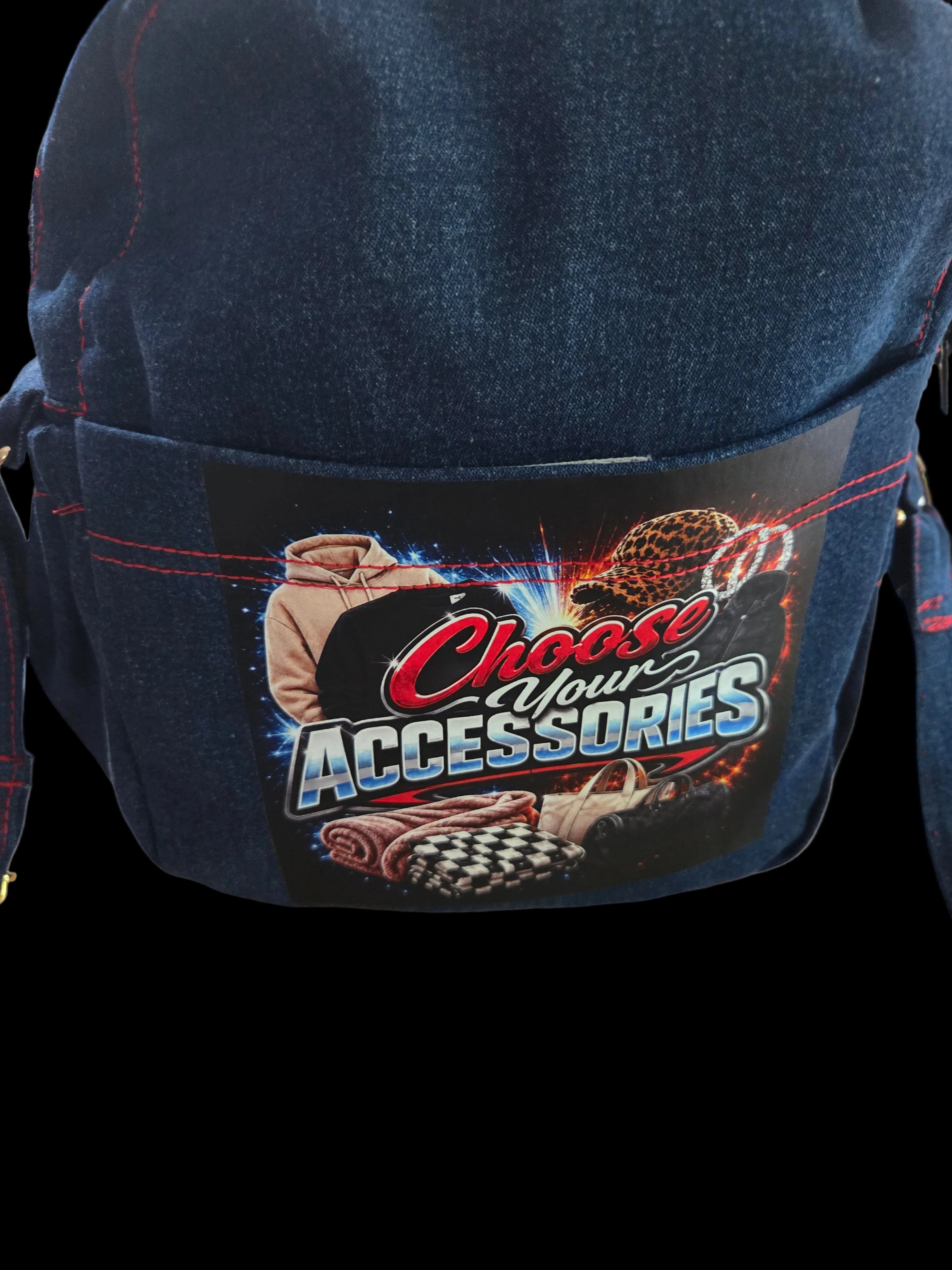 Handmade denim (jeans) crossbody bag