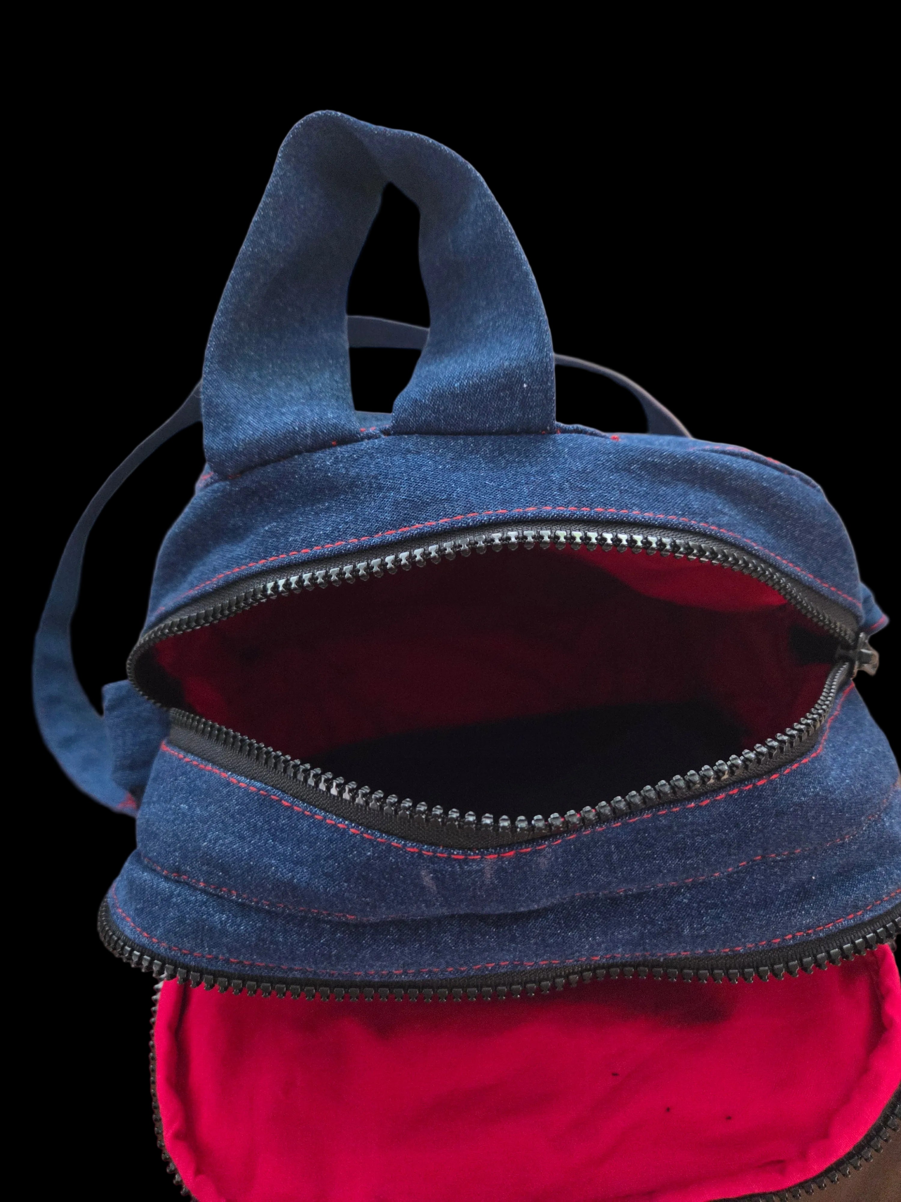 Handmade denim (jeans) crossbody bag