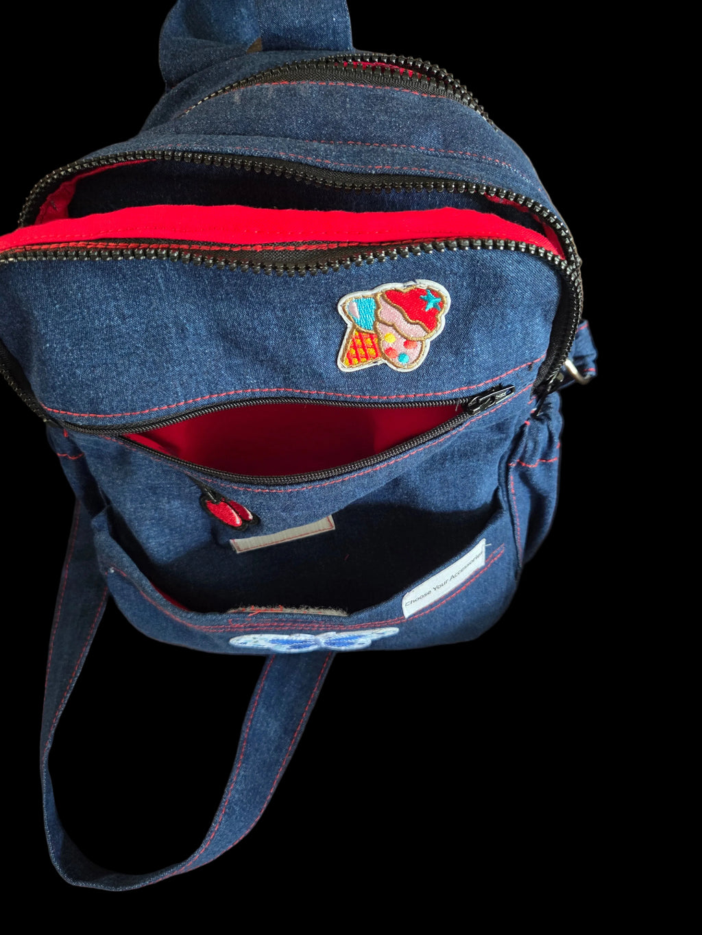 Handmade denim (jeans) crossbody bag