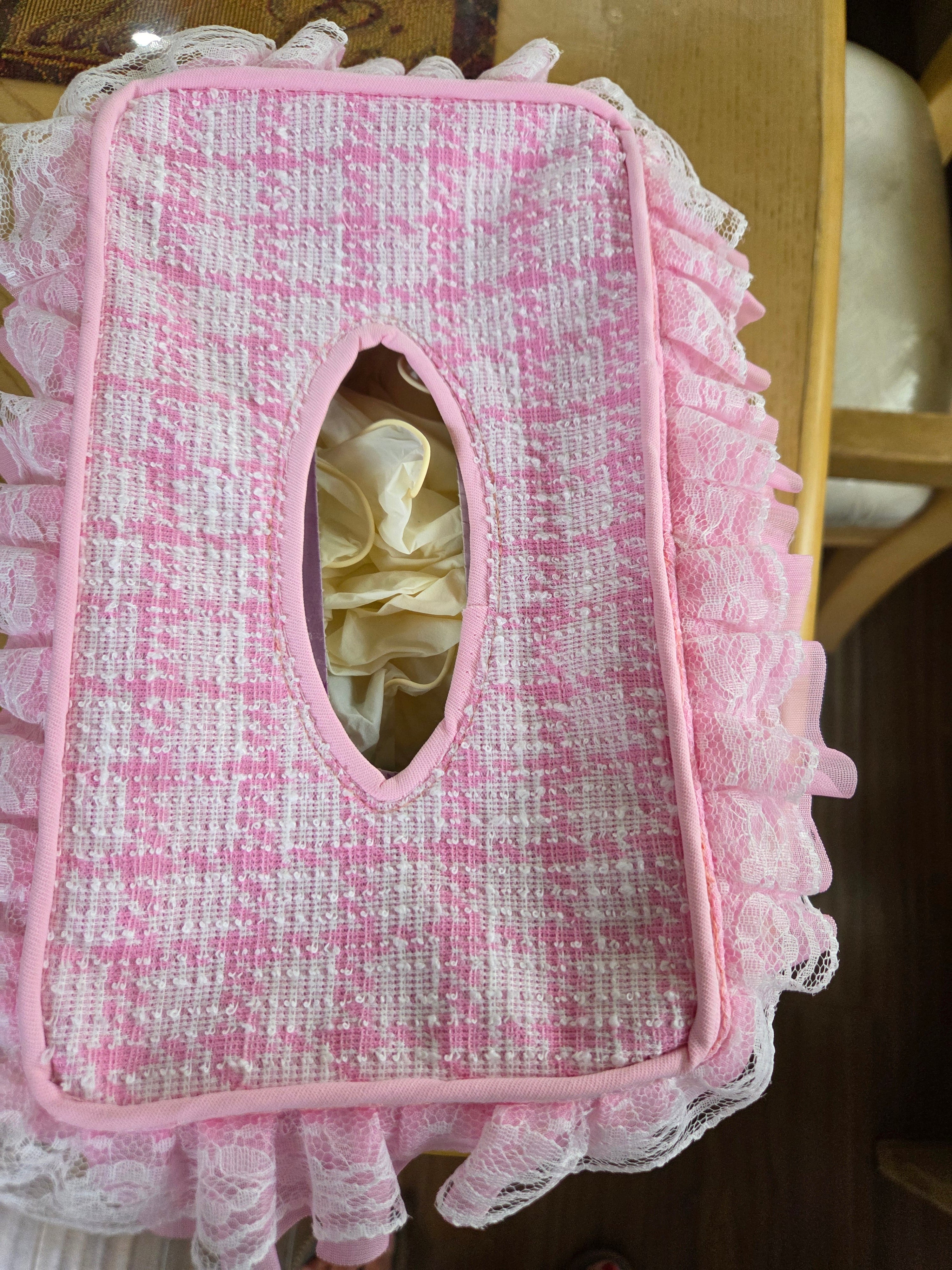 Square and rectangle tissue box cover