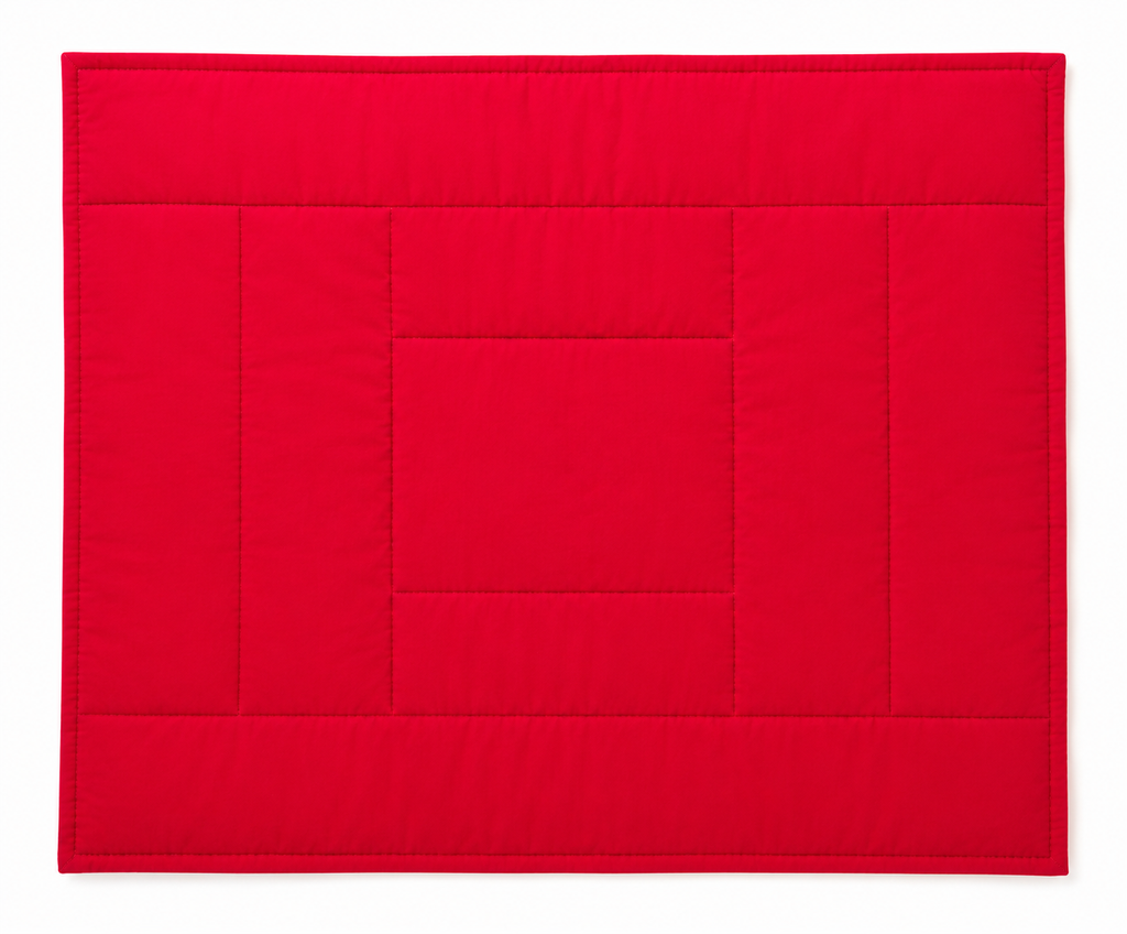 Custom initials handmade patch quilted blanket