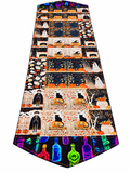 Handmade halloween patchwork table runner